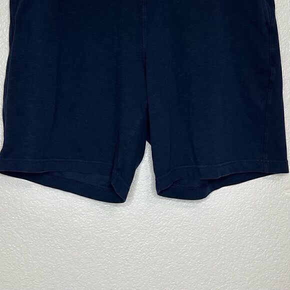 Uniqlo AlRism Navy Blue Cotton Easy Pull On Men’s Shorts - Picture 5 of 12